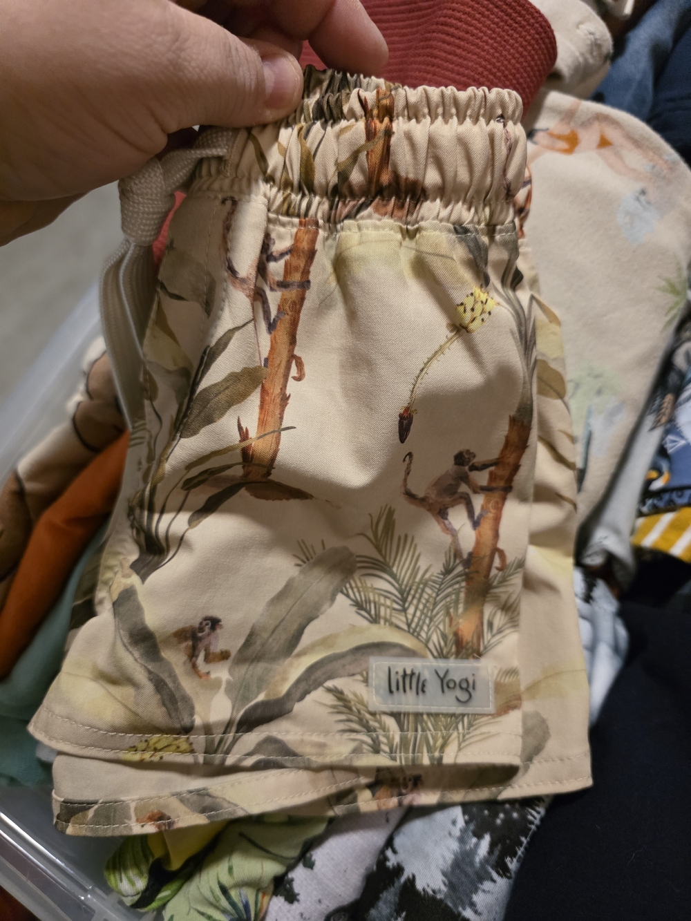 Maillot Little Yogi 1-2ans  Beige Jungle Print Kids Shorts